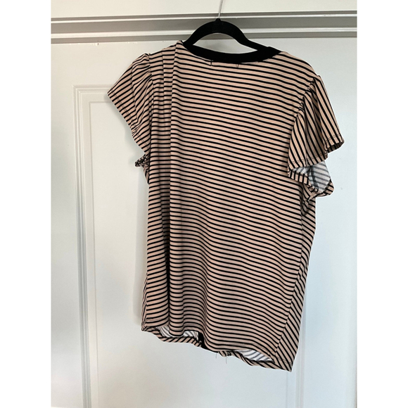 Vintage Rose Striped Women's Top Size XL - Picture 6 of 11